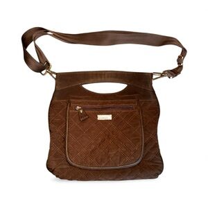 Vera Bradley Solid Brown Convertible Bag GUC crossbody